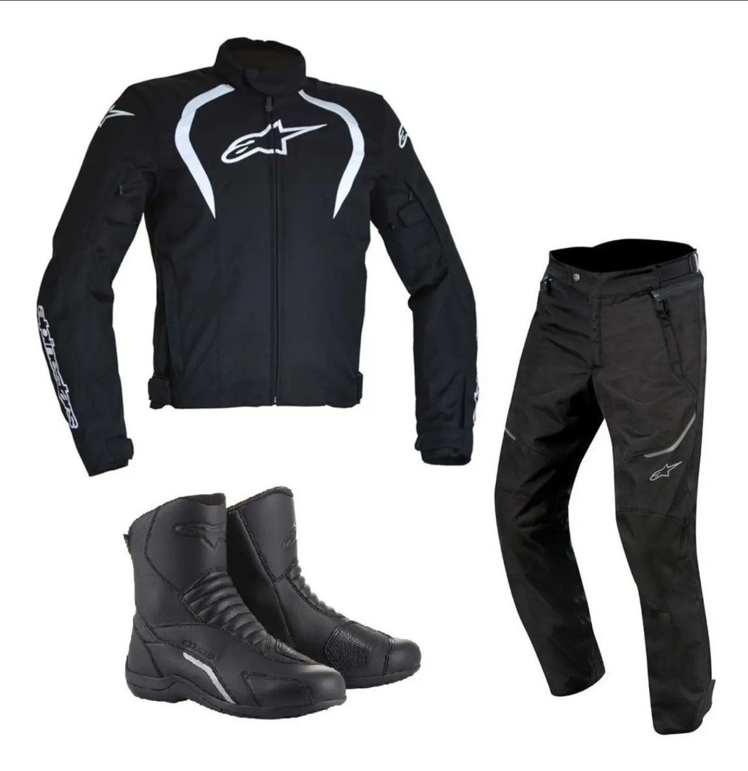 Ensemble équipement pilote moto